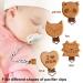 Premium Wooden Pacifier Clips - Safe Stylish & Durable | 4-Pack Baby Pacifier Accessories - Buy Online on GoSupps.com