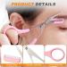 2024 Upgraded Eyebrow Trimmer Scissors with Comb - Precision Hair Removal Tool in Purple | Non-Slip Makeup Essential - Buy Online on GoSupps.com
