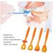 Effective Tongue Muscle Trainer - 4-Piece Portable Device for Dysarthria Recovery | Improve Mouth & Lips Strength (Orange) - Buy Online on GoSupps.com