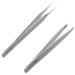 Tweezees Precision Stainless Steel Tweezers | Professional Slant Tip & Splinter Tip Tweezer | Extra Sharp Hair Removal Tool | For Eyebrow Shaping