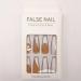 24pcs Long White Ballerina Acrylic Press-On Nails with Diamonds - Full Cover Artificial Nails for Women & Girls - Buy Online on GoSupps.com