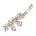 minkissy Hairpins Hair Rollers Clips Hair Clips for Girls Hair Jewelry Hair Accessories Large Hair Clips Bow Tie Top Clip South Korea Headgear Women's Issue Card Alloy White