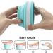 Jcassan 950ml Folding Bowl with Lid - Portable Collapsible Salad Bowl for Backpacking, Camping, Travel & Hiking - Buy Online on GoSupps.com
