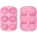 WANDIC Silicone Rose Flower Decorating Mold - 2 Pc Soap Making Supplies for DIY Crafts - Buy Online on GoSupps.com