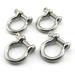 Heyous 4pcs Stainless Steel 1/4 Inch Screw Pin Anchor Shackles - Heavy Duty Bow Shape Load Clamps for Chains, Wirerope Lifting, Camping & Survival - Buy Online on GoSupps.com