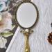 FRCOLOR Vintage Brass Mirror Folding Double-Sided Mirror Handheld Makeup Mirror Metal Cosmetic Mirror for Women Girls - Buy Online on GoSupps.com