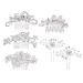 inSowni 32 Pack Silver Wedding Hair Combs & Pins Set with Rhinestone Pearls - Bridal Accessories for Women, Girls, Brides, Bridesmaids - Buy Online on GoSupps.com