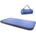 Single Self Inflating Camping Mattress, 8028 Sleeping Pad, Ultra Comfortable Side Sleep Friendly 4 Inches Thick PU Foam, Portable Roll Up Floor Guest Bed, TPU Material, Blue