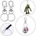 IPXEAD 100PCS Key Chain Clip Hooks  Swivel Clasps Lanyard Snap Hook  Keychain Hooks for Lanyard Key Rings Crafting silver Silver 1.4incnhes/100Pack - Buy Online on GoSupps.com