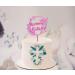 Asino Personalized Cake Topper for Communion & Confirmation - Custom Name & Date - Birch Multiplex Pink Cake Attachment - Buy Online on GoSupps.com