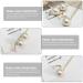 Chinese Vintage Hairstick & Hairpin Set - 2 Pearl Hair Chopsticks for Weddings & Parties - Elegant Golden Zinc Alloy Chignon Pins - Buy Online on GoSupps.com