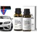 Car Plastic Renovation Coating Crystal Coating For Car Renovador De Pl Sticoy Cuero DeInteriores Revestimiento De Plastico Para Carro Long Duration Plastic Parts Refurbish Agent With Spong ( Color 2pcs
