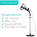 Hands-Free Hair Dryer Stand Holder - Adjustable 63in/160cm Suction Base for Effortless Styling | International Shipping - Buy Online on GoSupps.com