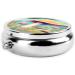 Oversized Cartoon Mushroom Pill Box - Portable Metal 3-Compartment Design for Small Pills Ideal for Travel - Black - Buy Online on GoSupps.com