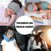 NUFR Silk Satin Sleep Mask for Women and Men - Gray | Adjustable Strap, Perfect for Airplane Travel - Buy Online on GoSupps.com