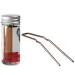 WalBryka U Shaped Metal Hair Pins with Portable Box Hair Accessories for Women 12pcs (2.5inch Brown)