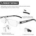 Shop Ahlma 3-Piece Anti-Blue Light Frameless Reading Glasses - Unisex Lightweight 150 Degrees - Protect Your Eyes While Reading! - Buy Online on GoSupps.com