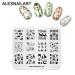 Alexnailart Nail Stamping Plates Set - Fashion Image Stencils for DIY Manicure | 3 Premium Nail Art Tools - Buy Online on GoSupps.com