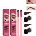 Eyebrow Care Kit 4D Laminated Multi-Function Eyebrow Concealer Contour Brush Starter Kit Eyebrow Pen Long Lasting Waterproof Eyebrow Gel 4D Hair Stroke Brow Stamp Brush (taupe 2pcs) Taupe 2pcs