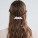 4 PCS Pearl Rhinestone Barrettes for Women - French Rhinestone Pearl Hair Clips | Bridal Hair Pins and Decorative Accessories - Buy Online on GoSupps.com