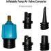 PeSandy Inflatable SUP Pump Adapter | Multifunction Valve with 4 Nozzles for Paddle Boards, Boats, Beds | Blue - Buy Online on GoSupps.com