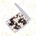 MUSISALY 50 Pcs Makeup Tools Eyeshadow Makeup Brushes Makeup Application Double Head Eyeshadow Brushes Black Size 1 Black - Buy Online on GoSupps.com