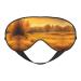 Autumn Golden Grass Landscapes Print Night Blackout Eyeshade with Elastic Strap Fit Shift Work Nap Travel Relaxing