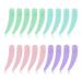 100PCS Cosmetic Spatulas Small Makeup Spatula Mini Plastic Makeup Scoop for Mixing and Sampling Skin Care Facial Cream Mask Spatula (Multicolor) Multicolor 100Count