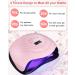 Birshe Geln gel Lamp UV LED 168W - Professional Portable Nail Dryer with Timer & LCD Display | Gel Nail Polish Drying - Playful Pink - Buy Online on GoSupps.com