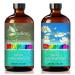 Chamomile Essential Oil 4 Fl Oz and Marjoram Essential Oil 4 Fl Oz - ZODION Chamomile & Marjoram Oil for Diffuser Aromatherapy Home Fragrance Skin & Hair Care DIY Candle & Soap Making Yoga