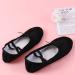 Healifty Women's Black Leather Ballet Flats - Size 43 | Full Sole Dance & Yoga Shoes - Buy Online on GoSupps.com