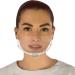 Masklean 1 Box(5 Masks w/ Pouch) Clear Transparent Sanitary Mask Anti-Fog Face Mouth Shield Spit Guard Reusable Permanent makeup microblading catering