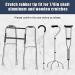 dinio Crutch Tips 7/8Inch Heavy Duty Non-Slip Rubber Cane Tips Foot Crutch Accessories 6 PCS - Buy Online on GoSupps.com
