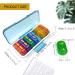 XL Waterproof Weekly Pill Organizer - 14 Compartment 7-Day Travel Medicine Box for Vitamins & Supplements - Buy Online on GoSupps.com