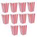 Alipis 10pcs Boxes Popcorn Carton Popcorn Containers Movie Night Disposable Containers Halloween Decorations Outdoor Cheese Popcorn Gifts Paper Red European and American Popcorn Cup