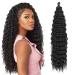 Deep Twist Crochet Hair Waterwell Twist Hair bundle Synthetic curly braided hairstyle hair extension ombre kinky curl braided hair part 22 inch 6 packs 22inch-6Pcs 1b#