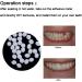 Flipped Warm 2 Pair Prostheses - Cosmetic False Teeth Dentures Veneer Braces for a Perfect Smile - Buy Online on GoSupps.com