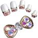 40 Pieces DIY Metal 3D Nail Art Tips Decoration Mix Color & Pattern Luxury Charm Jewelry Tools Bowknot - Buy Online on GoSupps.com