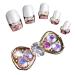 40pcs DIY Metal 3D Nail Art Tips - Colorful Luxury Charm Jewelry Tools - International Shipping Available - Buy Online on GoSupps.com