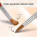 Aokitec #12 Oval Crimped Sable Acrylic Nail Brush - Wood Nail Art Tool for Acrylic Application - Buy Online on GoSupps.com