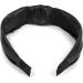 Shop styleBREAKER Retro Faux Leather Headband for Ladies - Knot Hairband in Black | Perfect Fashion Accessory - Buy Online on GoSupps.com