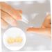 HOMSFOU 3pcs Contact Lens Case with Mirror - Portable Plastic Travel Foil Crystal - Yellow - 7x4.5x2.5CM | Buy Internationally - Buy Online on GoSupps.com