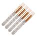 10 Pcs Lash Shampoo Brushes Glitter Eyelash Extension Brushes Lash Cleanser Wash Brushes Nose Cleaning Washing Brush for Eye Bath Silver