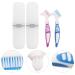 Buy Healvian Prosthesis Brush 2 Sets of Prosthesis Toothbrushes & Mini Cleaner for Effective Prosthesis Care | International Shipping Available - Buy Online on GoSupps.com
