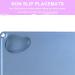 Non-Slip Silicone Placemats for Kids - 3 Pack, Heat Resistant & Washable - Blue,Grey,Brown - Buy Online on GoSupps.com