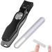 nail clippers for thick nails nail clippers with nail catcher | jaw nail clippers - stainless steel nail file toe nail clippers manicure tool for women Black - Buy Online on GoSupps.com