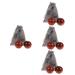 Gleavi 4 sets Handball handball handwritten small hand -rolling balls wooden ball massage ball Handrolling balls roller balls Massage marble gymnasium ball puppy head scroll wheel massager fabric