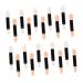 Beavorty 20pcs Makeup Professional Double- End Eyeshadow Makeup Eyeshadow Brush Set Miss M As Shown