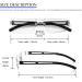 MMOWW 4 Pack Rimless Reading Glasses for Men & Women | Clear Rectangle Blue Light Blocking Glasses (1.5x) - Shop Now Worldwide - Buy Online on GoSupps.com