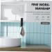 Gadpiparty 2pcs No Punching Hook Hat Hooks Storage Drawers Hat Hangers Hanging Hook Simple Glass Door 18X4.2CM Black2 - Buy Online on GoSupps.com